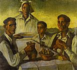 Valentin de Zubiaurre Peasants painting